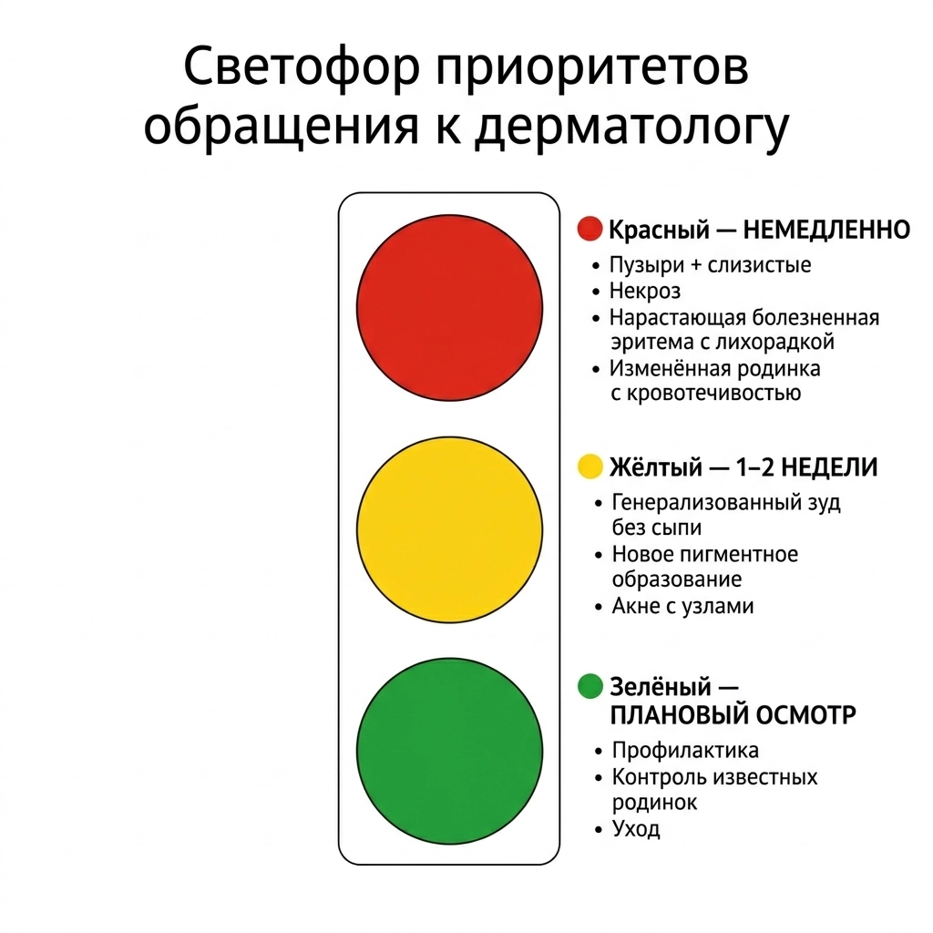 Сигналы опасности на коже, требующие срочного визита к дерматологу